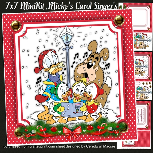 7x7 Mini Kit, Mickys Carol Singers