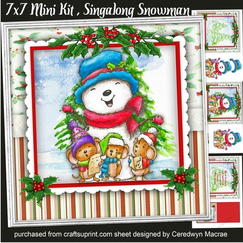 7X7 Mini Kit , Singalong Snowman
