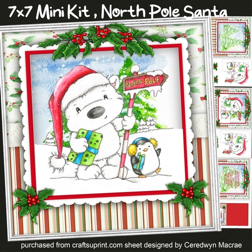 7x7 Mini Kit, North Pole Santa