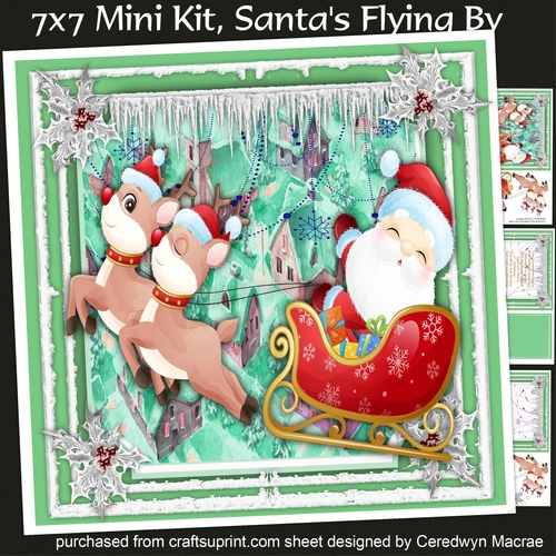 7x7 Mini Kit, Santas Flyig By