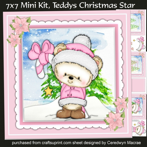 7x7 Mini Kit, Teddys Christmas Star