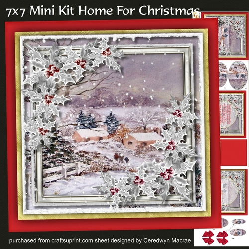7x7 Mini Kit ,Home For Christmas
