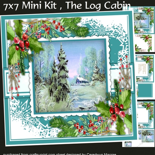 7x7 Mini Kit,The Log Cabin , 1