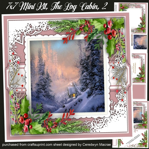 7x7 Mini Kit,The Log Cabin , 2