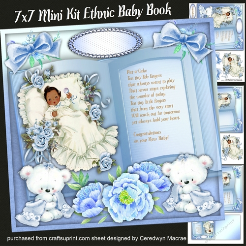 7x7 Mini Kit , Ethnic Baby Book ,By Request