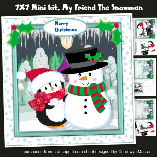 7x7 Mini kit, My Friend The Snowman