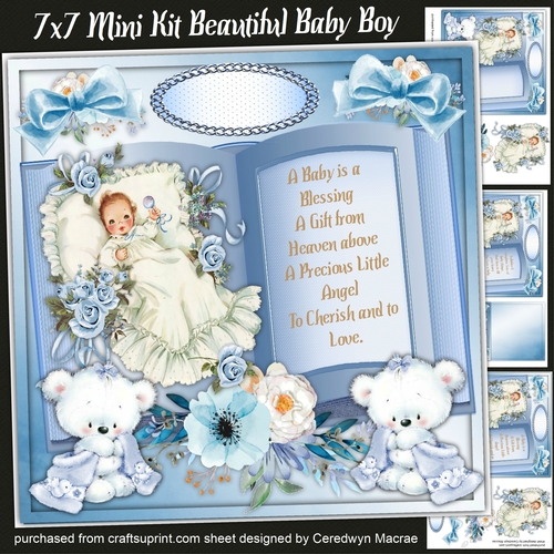 7x7 Mini Ki, Beautifu Baby Boy, By Request