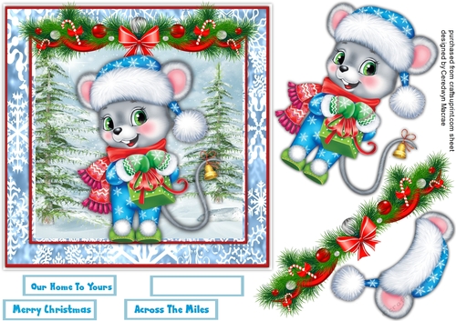 7x7 Quick Cards, The Christmas Mouse