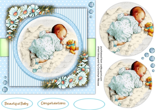 7x7 Quick Cards  Beautiful Baby 