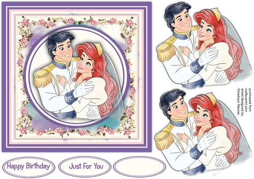 7x7 Quick Card ,  The Princess and Prince