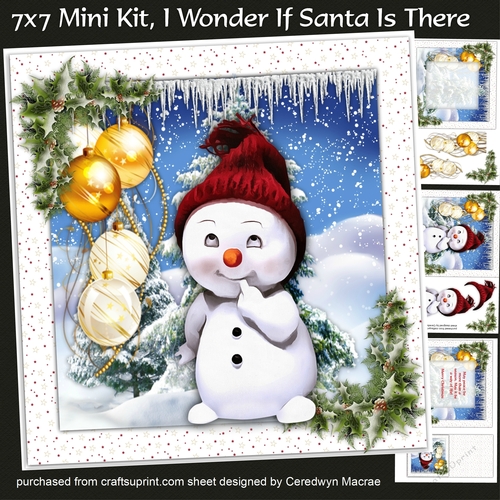 7x7 Mini Kit , I Wonder If Santas There