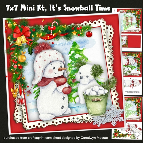 7x7 Mini Kit, Its Snowball Time