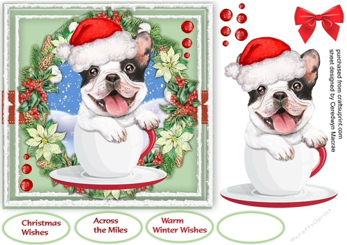 Pup In a Christmas Cup 1