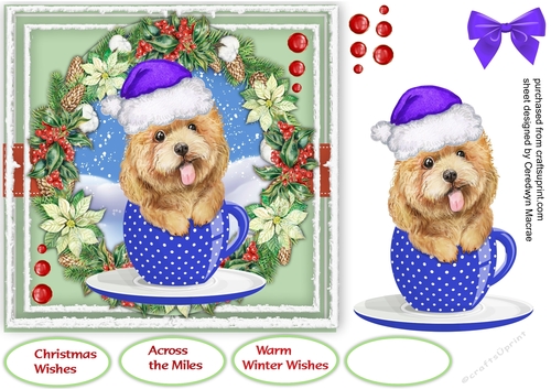 Pup In a Christmas Cup 4