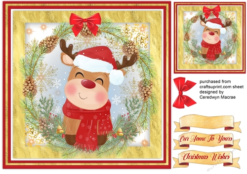 Gorgeous Reindeer Wreath