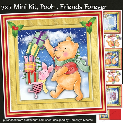 7x7 Mini Kit, Pooh Friends Forever