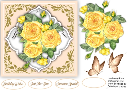 Beautiful Roses on a Diamond Mat 3