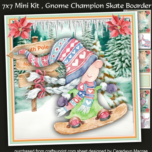 7x7 Mini Kit Gnome Champion Skate Boarder
