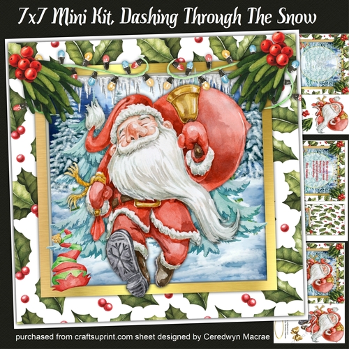 7x7 Mini Kit, Dashing Through The Snow