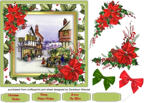 7x7 Beautiful Christmas Scene 1