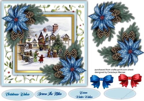 7x7 Beautiful Christmas Scene 2