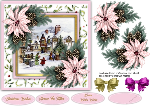 7x7 Beautiful Christmas Scene 3