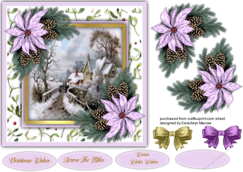 7x7 Beautiful Christmas Scene 4