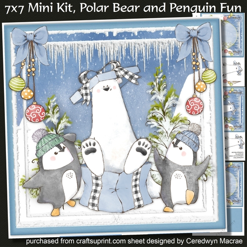 7x7 Mini Kit ,Polar bear and Penguin Fun