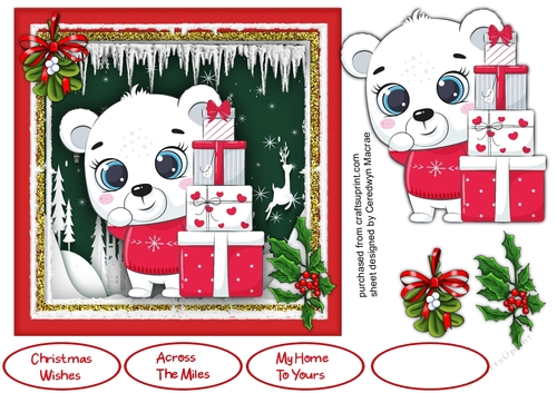 7x7 Polar Bear Presents