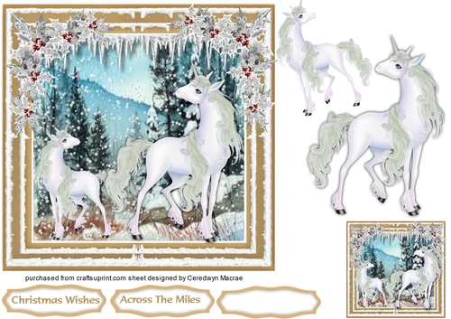 Beautiful Snow Unicorns