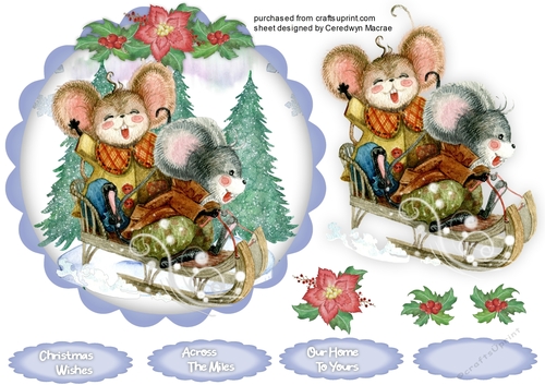Mices Christmas Sleigh