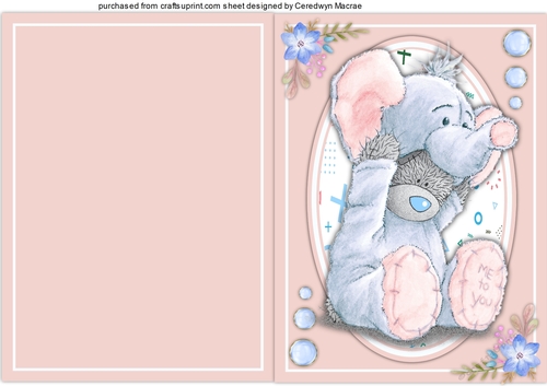 A5, Tatty Teddy ,Pink