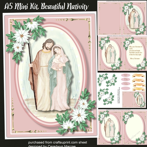 A5 Mini Kit, Beautiful Nativity