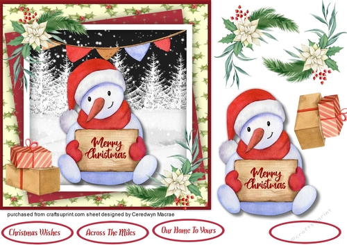Lovely Santa Snowman