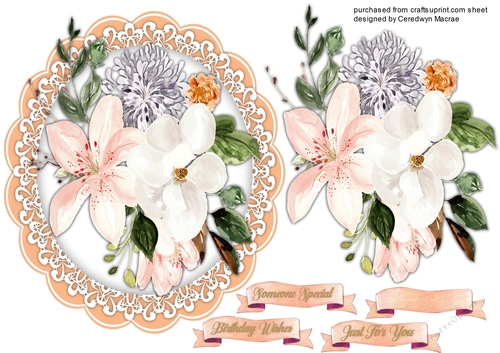 Beautiful Lilys on Lace