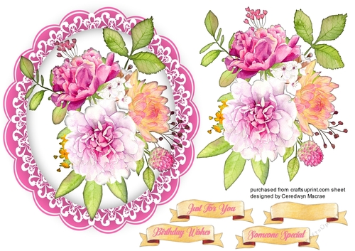 Beautiful Roses on Lace
