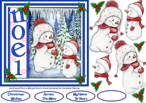 Snowman Playing Snowballs
