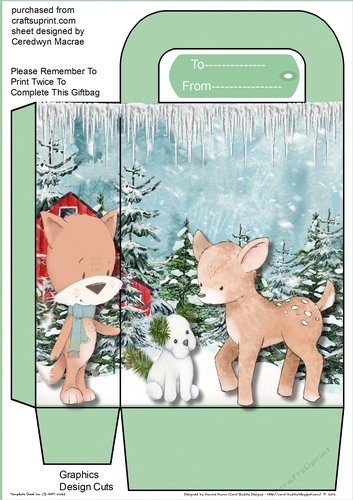 Christmas Animal Gift Bag