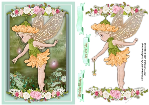 A5 , Beautiful Sunflower Fairy
