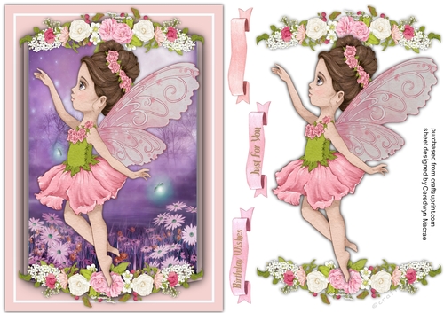 A5 , Beautiful Pink Fairy