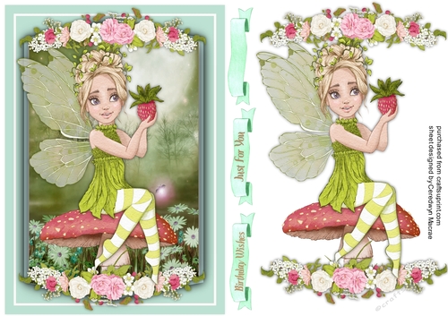 A5 , Beautiful Strawberry  Fairy