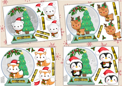 4, Lovely Christmas Snowglobes  