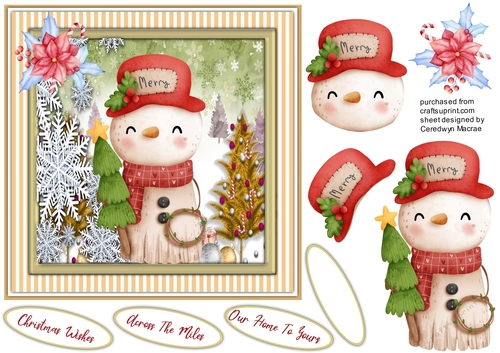 Adorable  Snowmans Christmas Tree