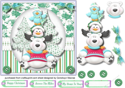 Gorgeous Polar Bear Pile 7x7 