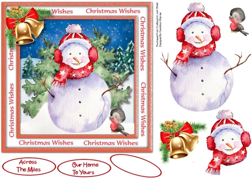 7x7 Christmas Snowman
