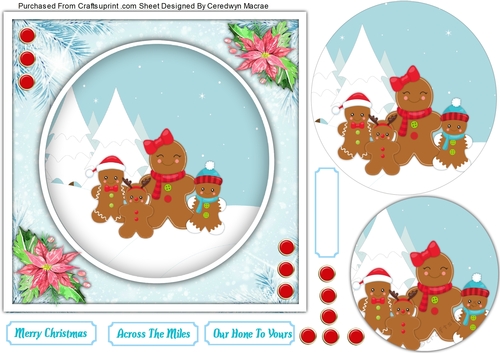 Gorgeouus Gingerbread Family 