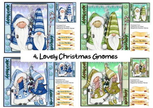 4, Lovely Christmas Gnomes