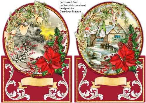 2 ,Over Ther Edge Christmas Cards 