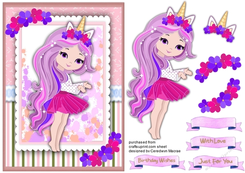 Beautiful Unicorn Girl 1