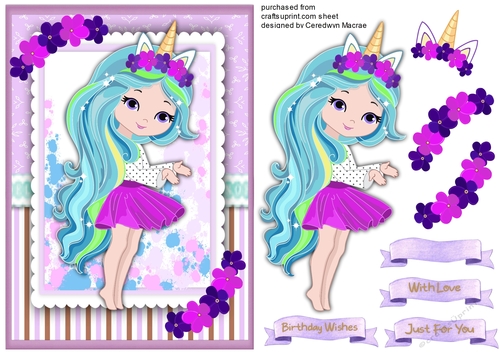 Beautiful Unicorn Girl 2